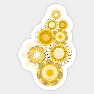 Sunny yellow flowers Sticker